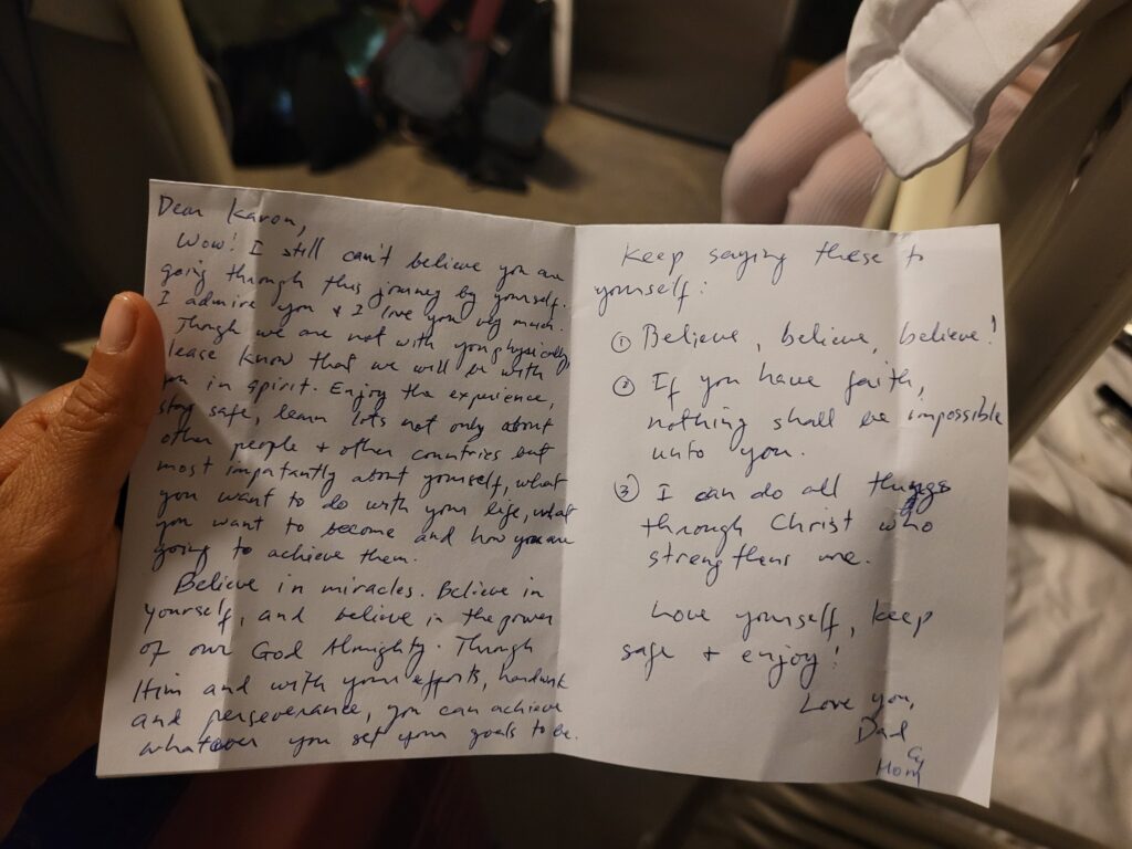 God Sent me letter in South Korea