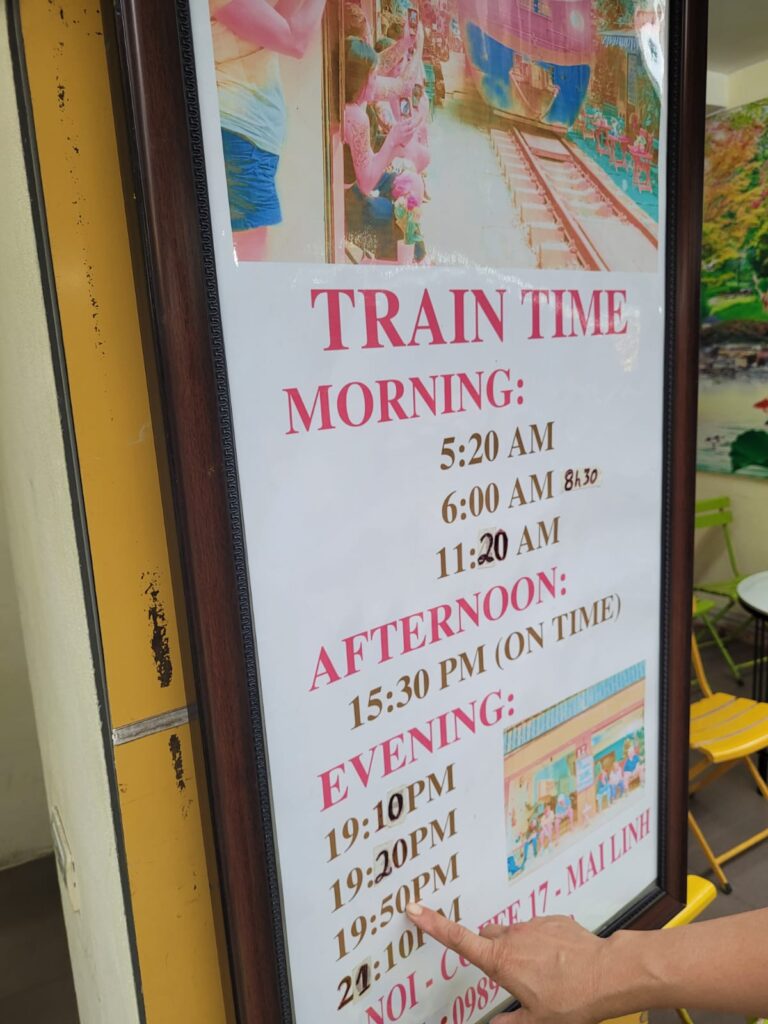 Hanoi Train Time Table March 2024